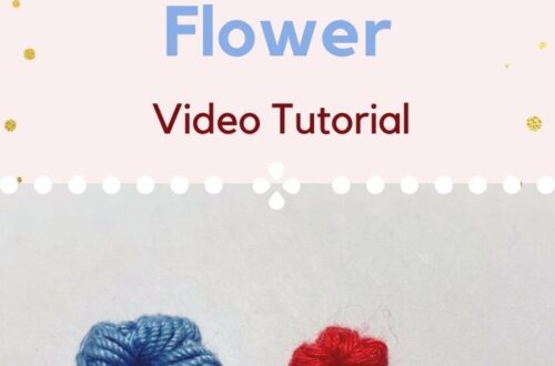 Crochet puff flower tutorial (video)