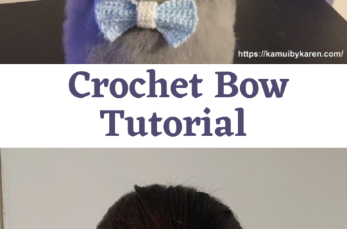 Crochet Beginner Tutorial - Crochet Bow (Single Crochet Only Pattern)