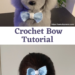 Crochet Beginner Tutorial - Crochet Bow (Single Crochet Only Pattern)