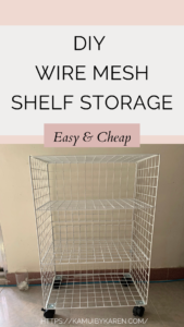 DIY Wire Mesh Shelf Storage, Easy & Cheap | Daiso