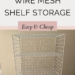 DIY Wire Mesh Shelf Storage, Easy & Cheap | Daiso